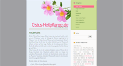 Desktop Screenshot of cistus-heilpflanze.de