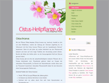 Tablet Screenshot of cistus-heilpflanze.de